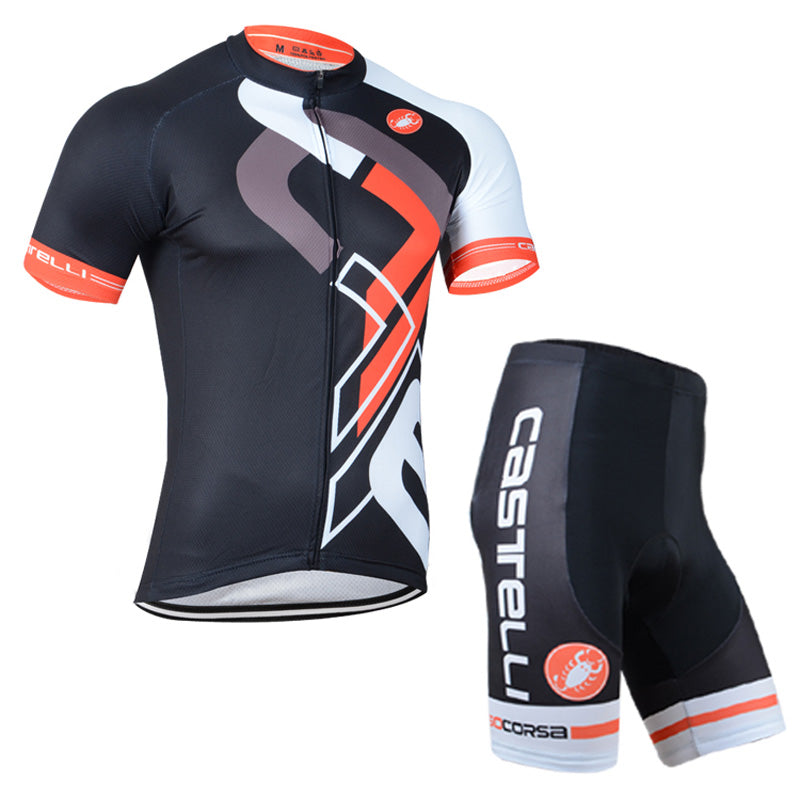 Men's Short Sleeve Cycling Jersey (Bib) Shorts Castelli 143