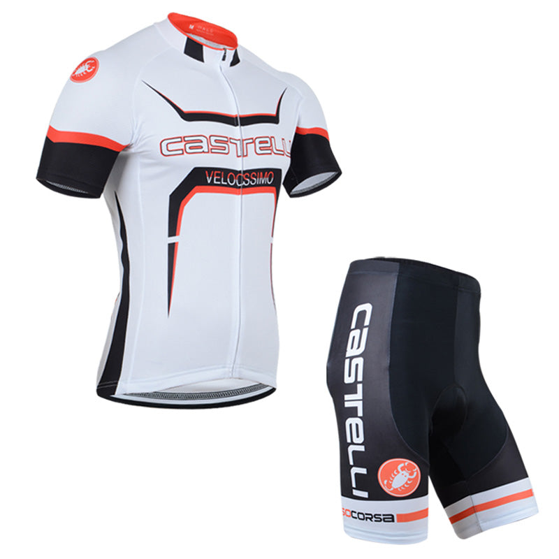 Men's Short Sleeve Cycling Jersey (Bib) Shorts Castelli 111