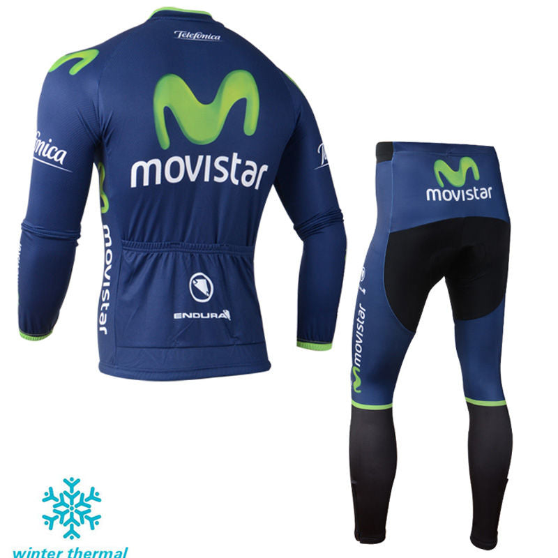 Winter Fleece Long Sleeve Cycling Jersey (Bib) Pants 112