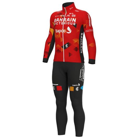 Cycling  Long Sleeve Jersey Bib Pants MTB Riding Sets Bahrain Victorious-2022-001-DF