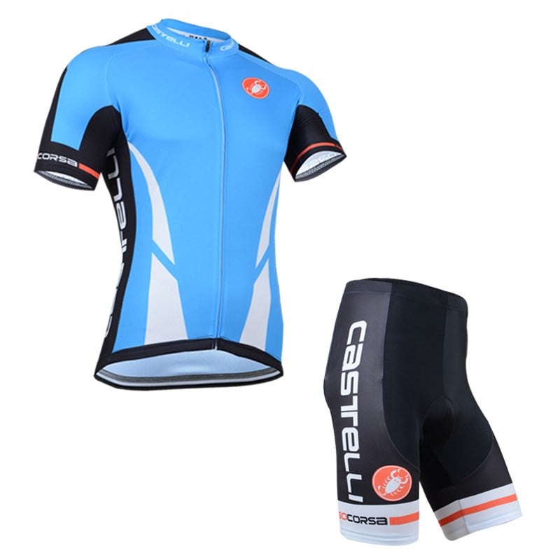 Men's Short Sleeve Cycling Jersey (Bib) Shorts Castelli 090