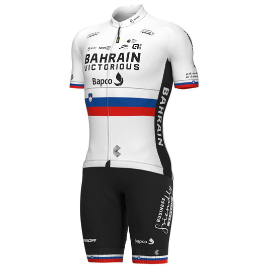 Men's Breathable Short Sleeve Cycling Jersey (Bib) Shorts Bahrain Victorious-2022-002-AC
