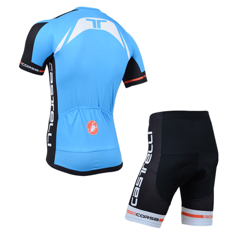 Men's Short Sleeve Cycling Jersey (Bib) Shorts Castelli 090