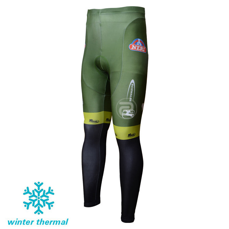 Winter Fleece Long Sleeve Cycling Jersey (Bib) Pants 044