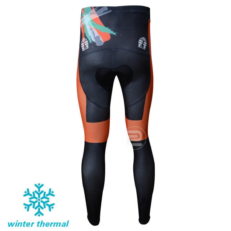 Winter Fleece Long Sleeve Cycling Jersey (Bib) Pants 031