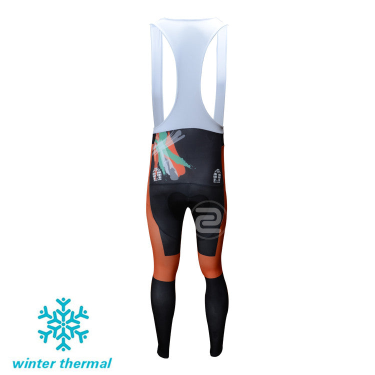 Winter Fleece Long Sleeve Cycling Jersey (Bib) Pants 031