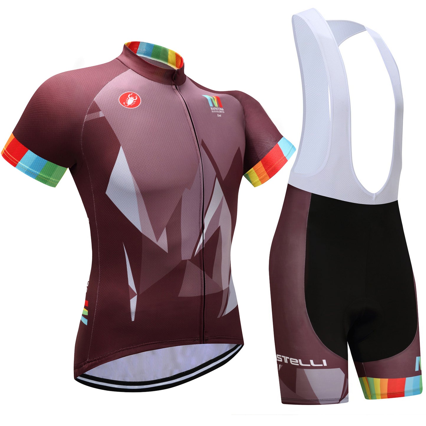Men's Short Sleeve Cycling Jersey (Bib) Shorts Castelli 411