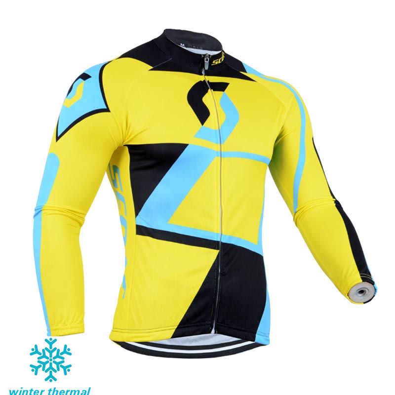 Winter Fleece Long Sleeve Cycling Jersey (Bib) Pants 100