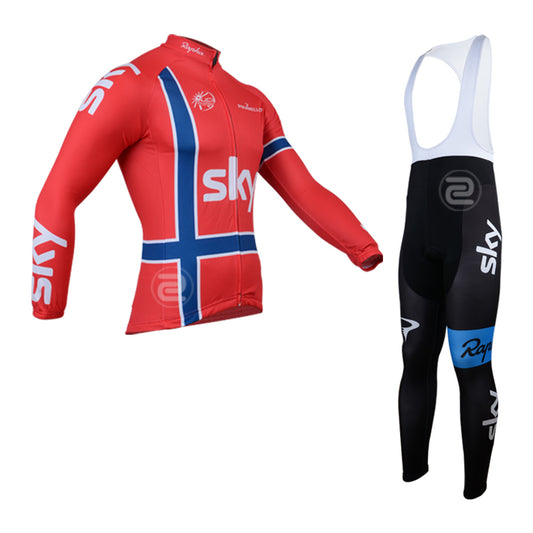 Mens Women Long Sleeve Cycling Jersey (Bib) Pants 002