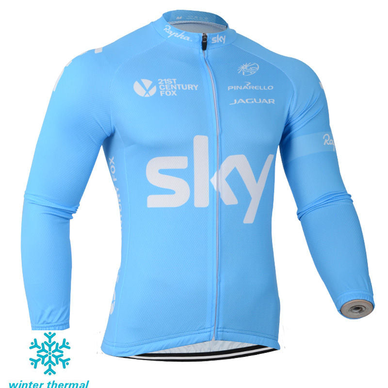 Winter Fleece Long Sleeve Cycling Jersey (Bib) Pants 132