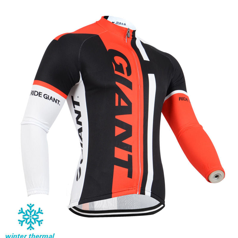 Winter Fleece Long Sleeve Cycling Jersey (Bib) Pants 131