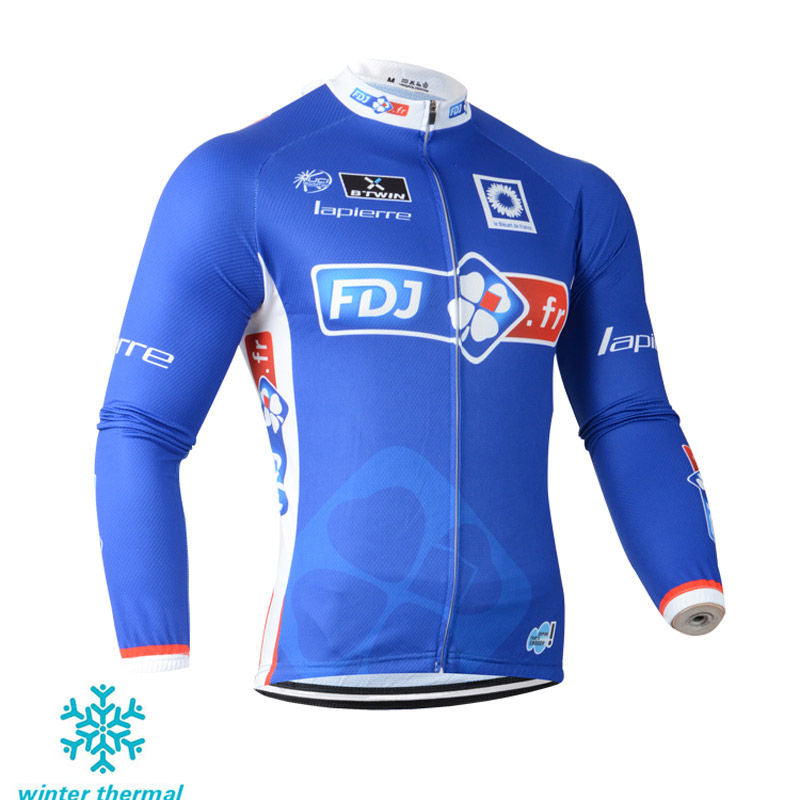 Winter Fleece Long Sleeve Cycling Jersey (Bib) Pants 106