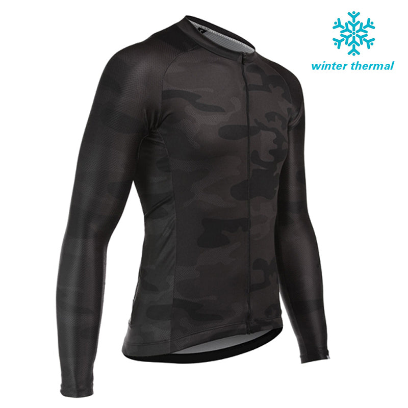 FLeece Long Sleeve Cycling Jersey (Bib) Pants 1144