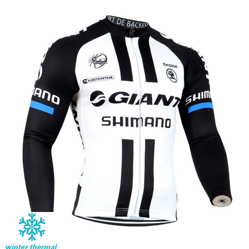 Winter Fleece Long Sleeve Cycling Jersey (Bib) Pants 124