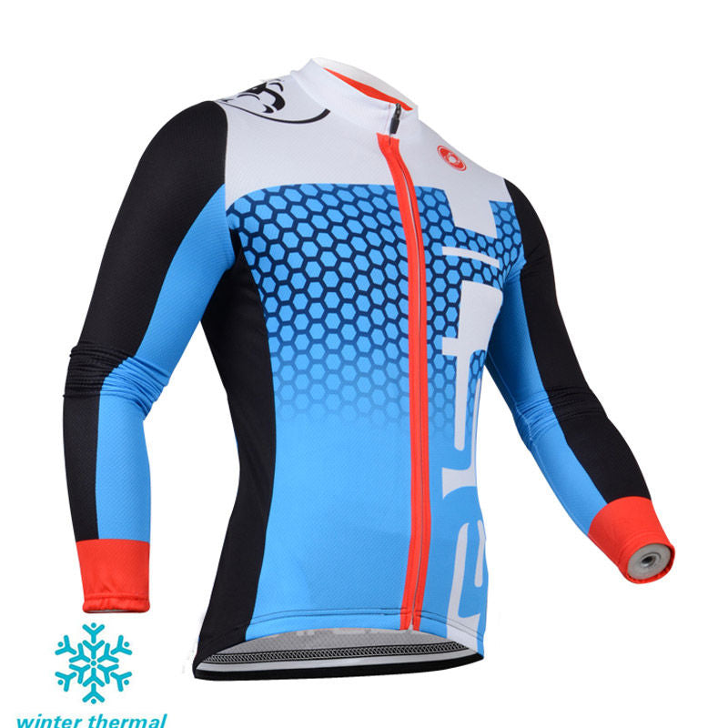 Winter Fleece Long Sleeve Cycling Jersey (Bib) Pants 105