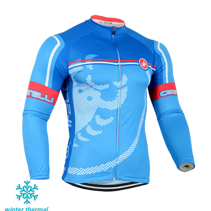 Winter Fleece Long Sleeve Cycling Jersey (Bib) Pants 098