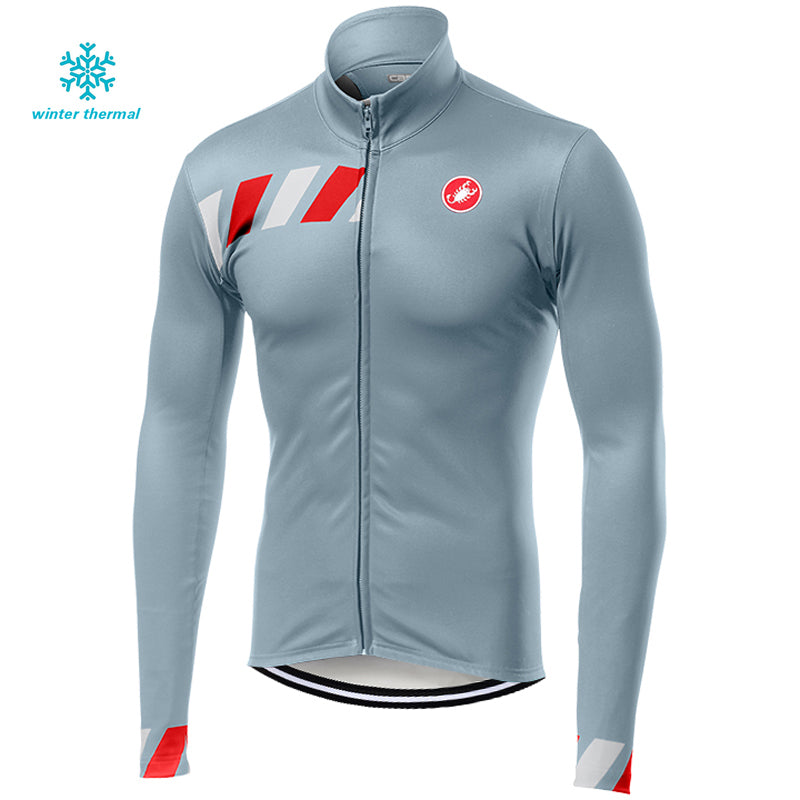 FLeece Long Sleeve Cycling Jersey (Bib) Pants 2019 Castelli-006