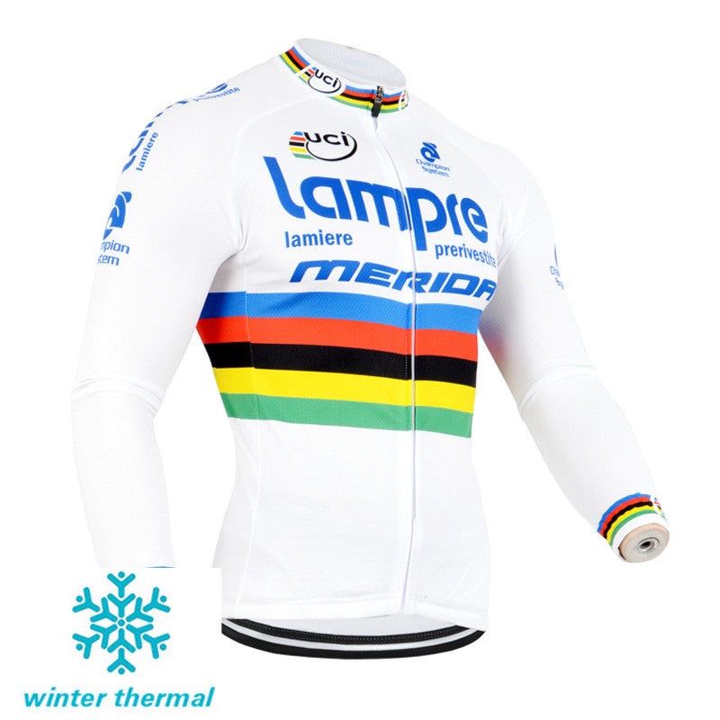 Winter Fleece Long Sleeve Cycling Jersey (Bib) Pants 081