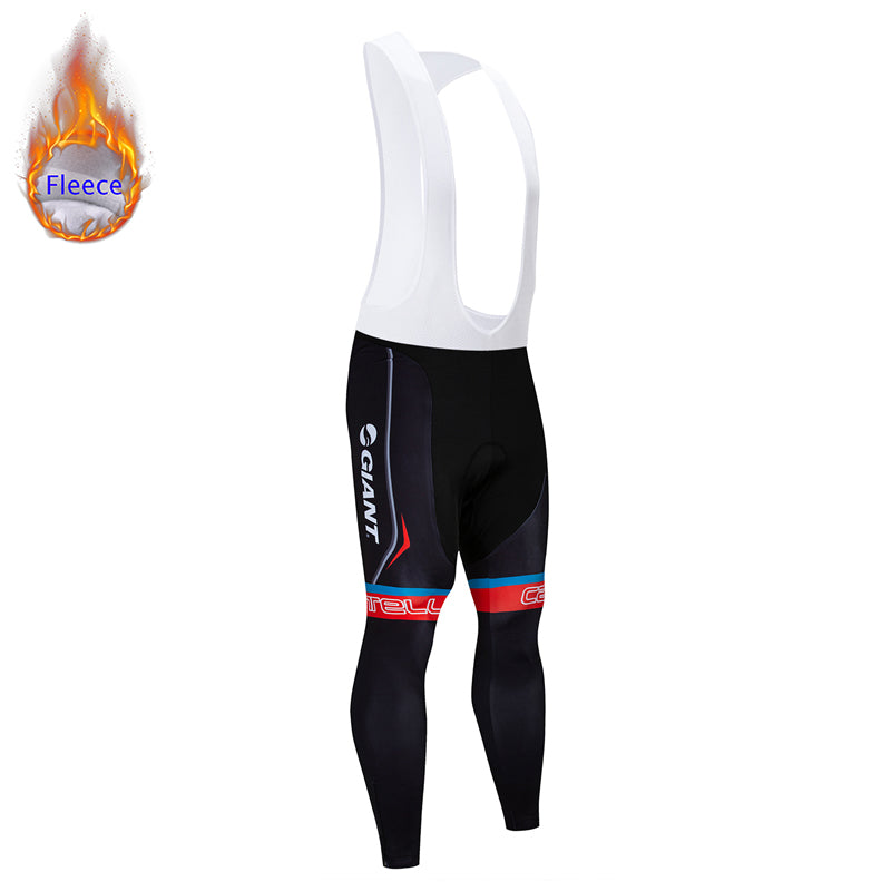 FLeece Long Sleeve Cycling Jersey (Bib) Pants 531