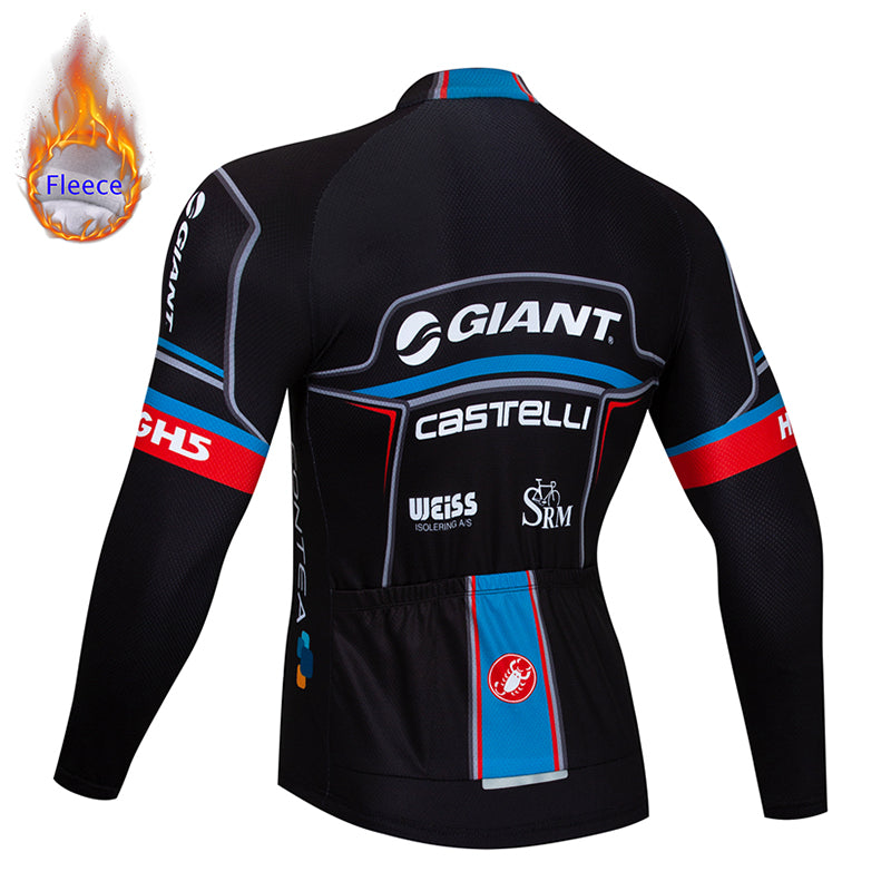 FLeece Long Sleeve Cycling Jersey (Bib) Pants 531