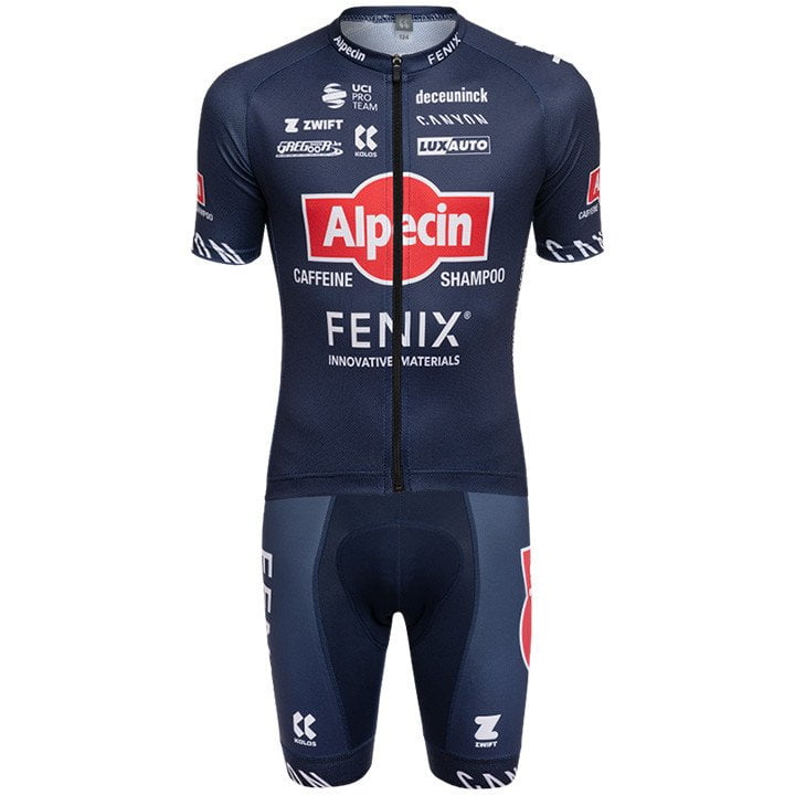 Men's Breathable Short Sleeve Cycling Jersey (Bib) Shorts Alpecin Fenix-2022-001-AC