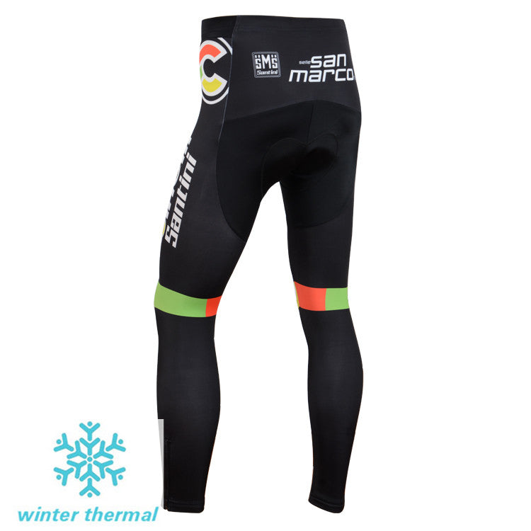 Winter Fleece Long Sleeve Cycling Jersey (Bib) Pants 096