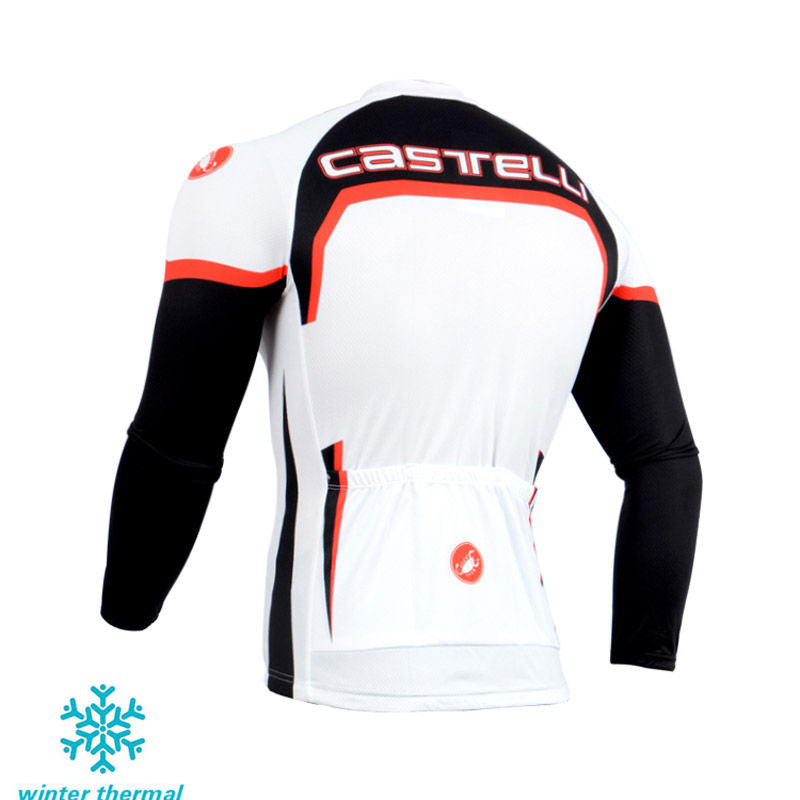 Winter Fleece Long Sleeve Cycling Jersey (Bib) Pants 111
