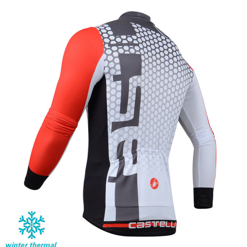 Winter Fleece Long Sleeve Cycling Jersey (Bib) Pants 104