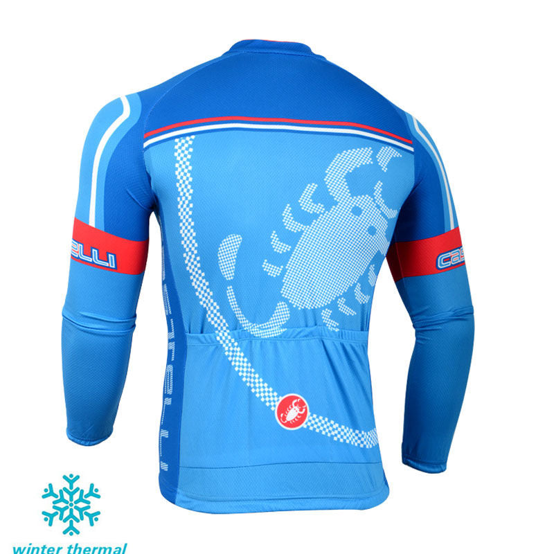 Winter Fleece Long Sleeve Cycling Jersey (Bib) Pants 098