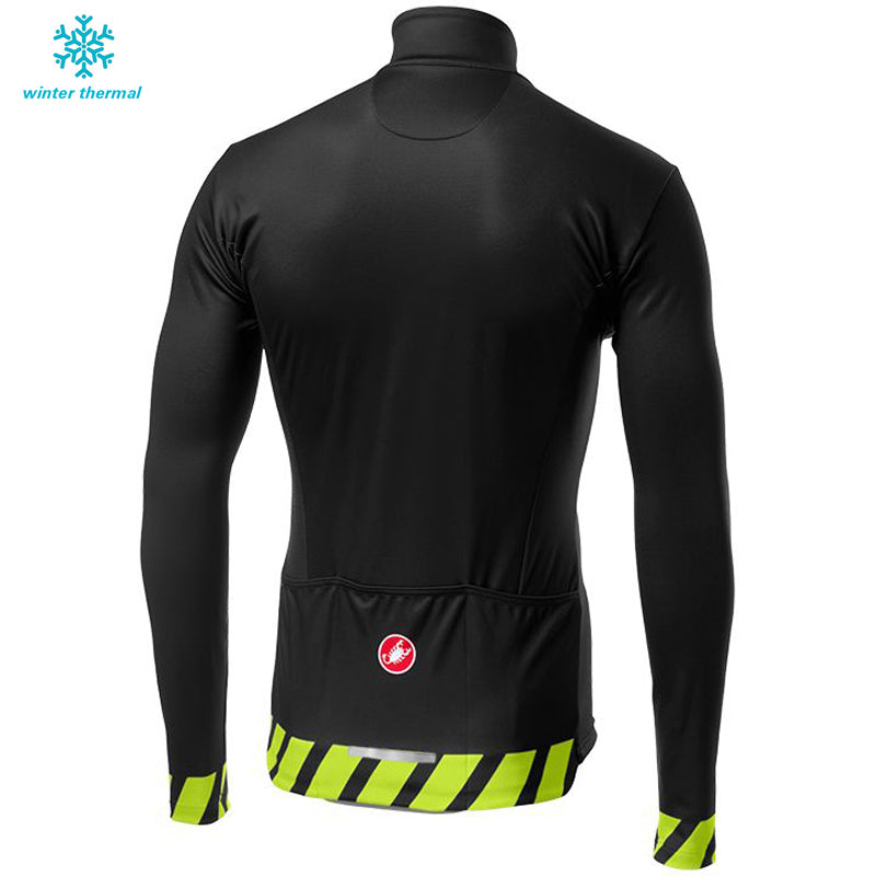 FLeece Long Sleeve Cycling Jersey (Bib) Pants 2019 Castelli-009