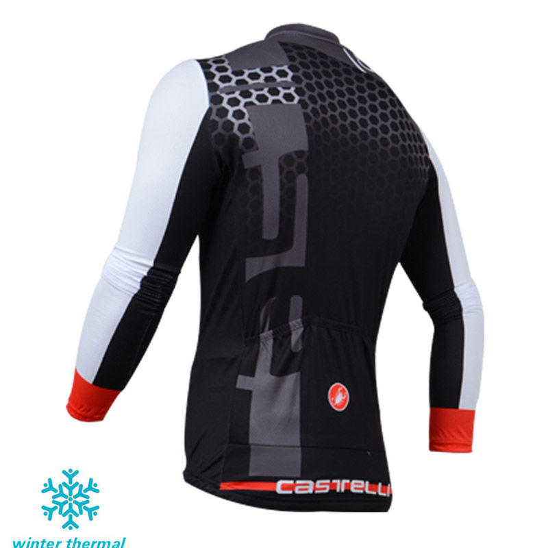 Winter Fleece Long Sleeve Cycling Jersey (Bib) Pants 103