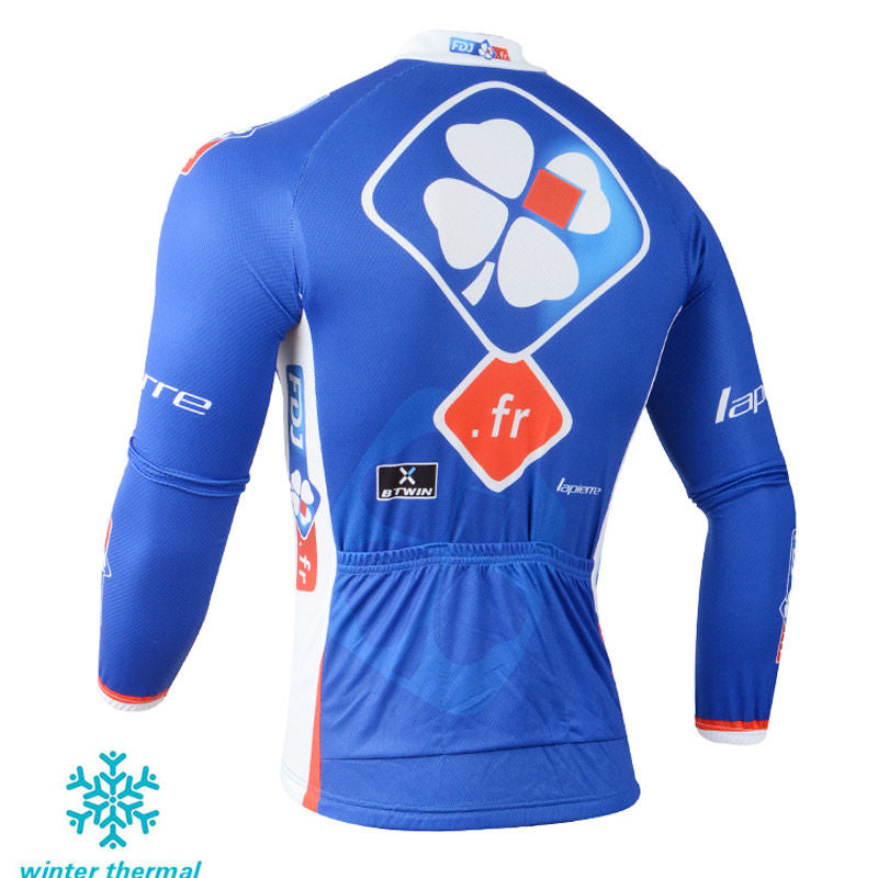 Winter Fleece Long Sleeve Cycling Jersey (Bib) Pants 106