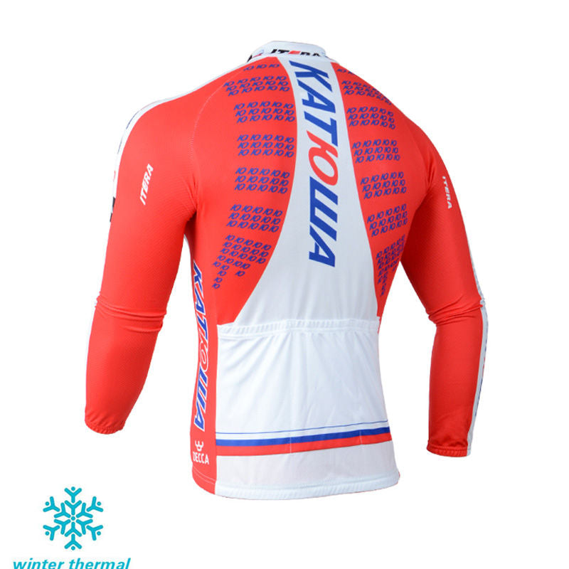 Winter Fleece Long Sleeve Cycling Jersey (Bib) Pants 123