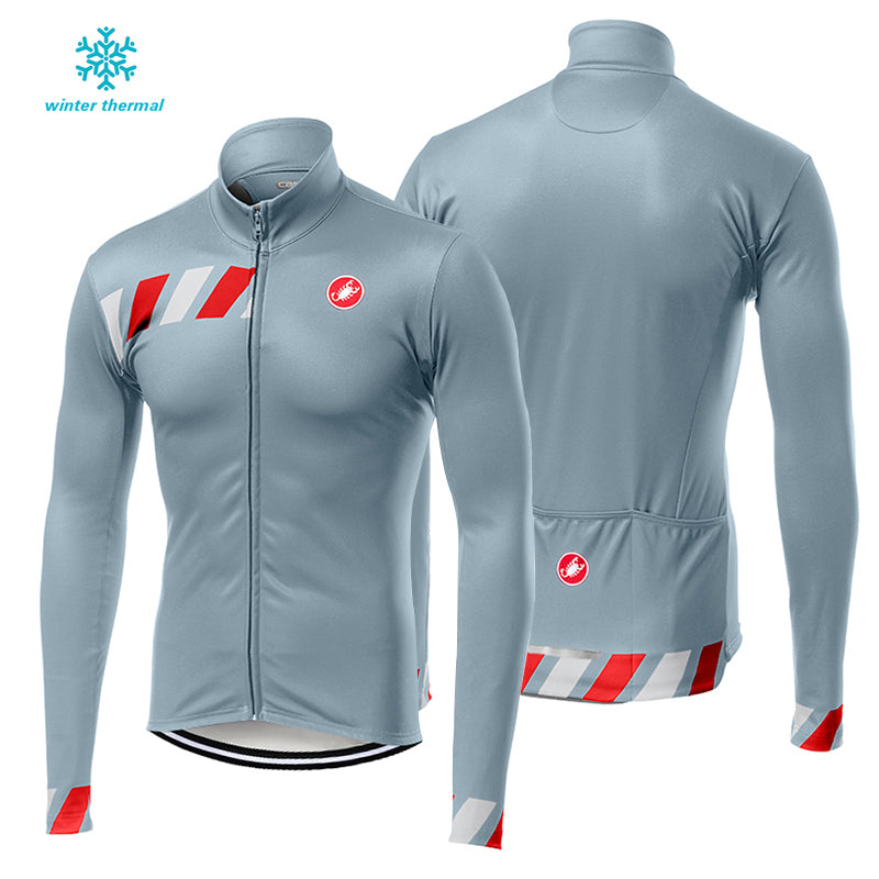 FLeece Long Sleeve Cycling Jersey (Bib) Pants 2019 Castelli-006