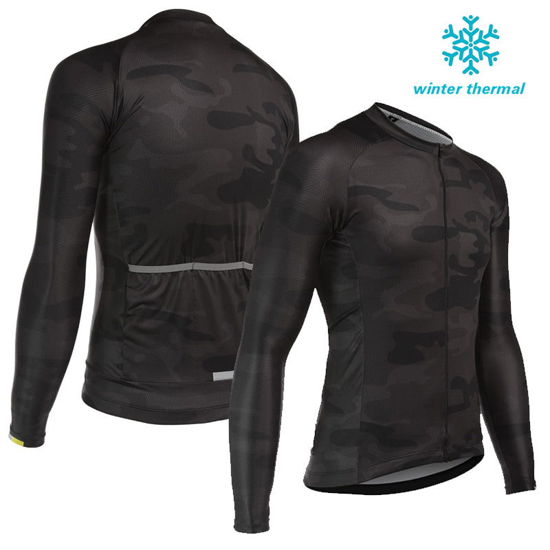 FLeece Long Sleeve Cycling Jersey (Bib) Pants 1144