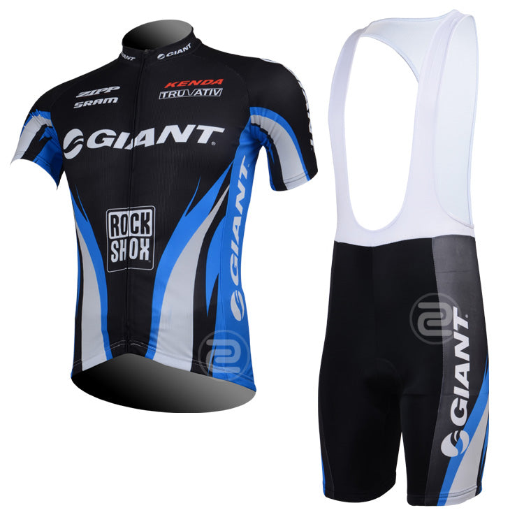 Men's Breathable Short Sleeve Cycling Jersey (Bib) Shorts