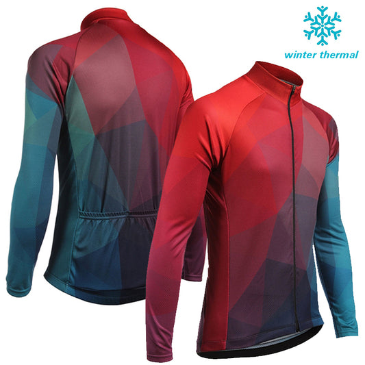 FLeece Long Sleeve Cycling Jersey (Bib) Pants 1009
