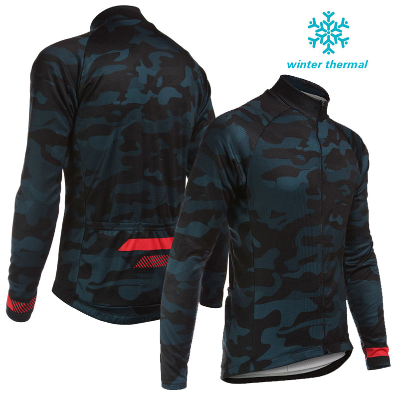 FLeece Long Sleeve Cycling Jersey (Bib) Pants 1146