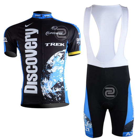 Men's Breathable Short Sleeve Cycling Jersey (Bib) Shorts