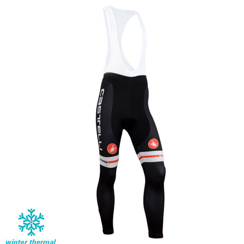 Winter Fleece Long Sleeve Cycling Jersey (Bib) Pants 111