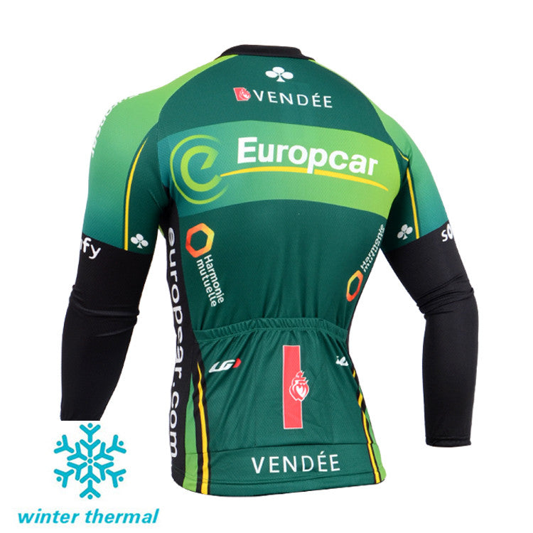 Winter Fleece Long Sleeve Cycling Jersey (Bib) Pants 084