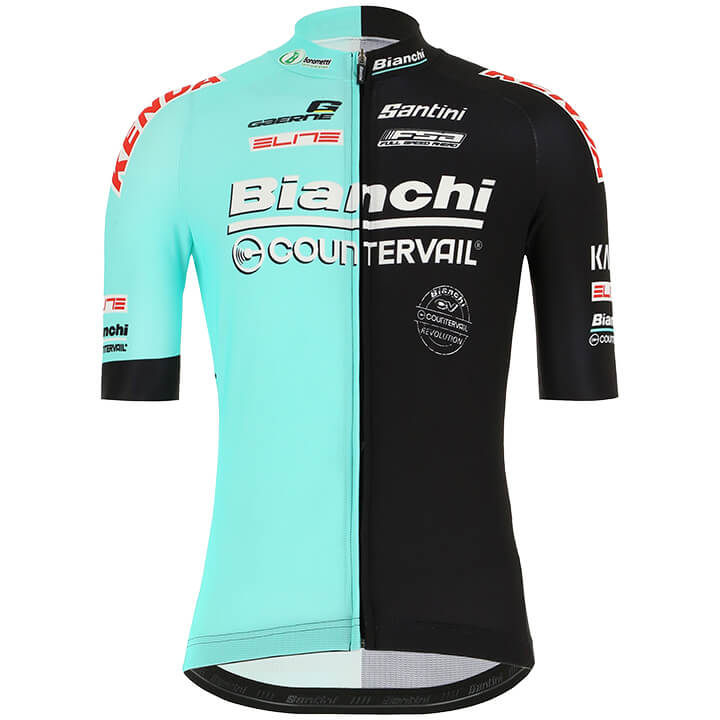 Bianchi Men's Breathable Short Sleeve Cycling Jersey (Bib) Shorts Bianchi-2022-001-AC