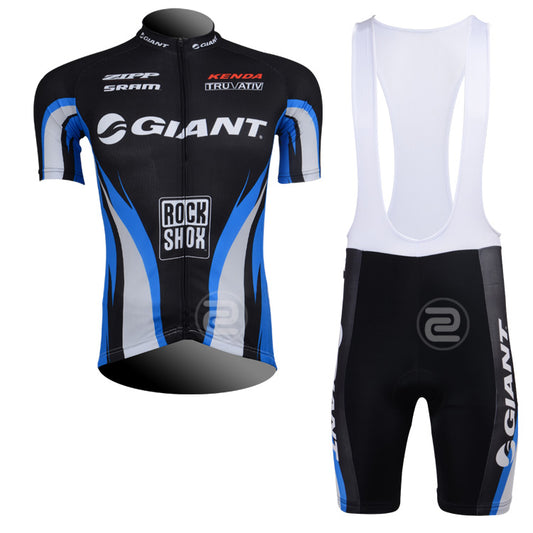 Men's Breathable Short Sleeve Cycling Jersey (Bib) Shorts