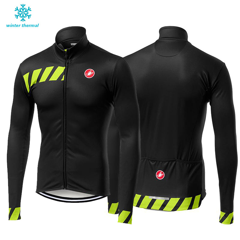FLeece Long Sleeve Cycling Jersey (Bib) Pants 2019 Castelli-009
