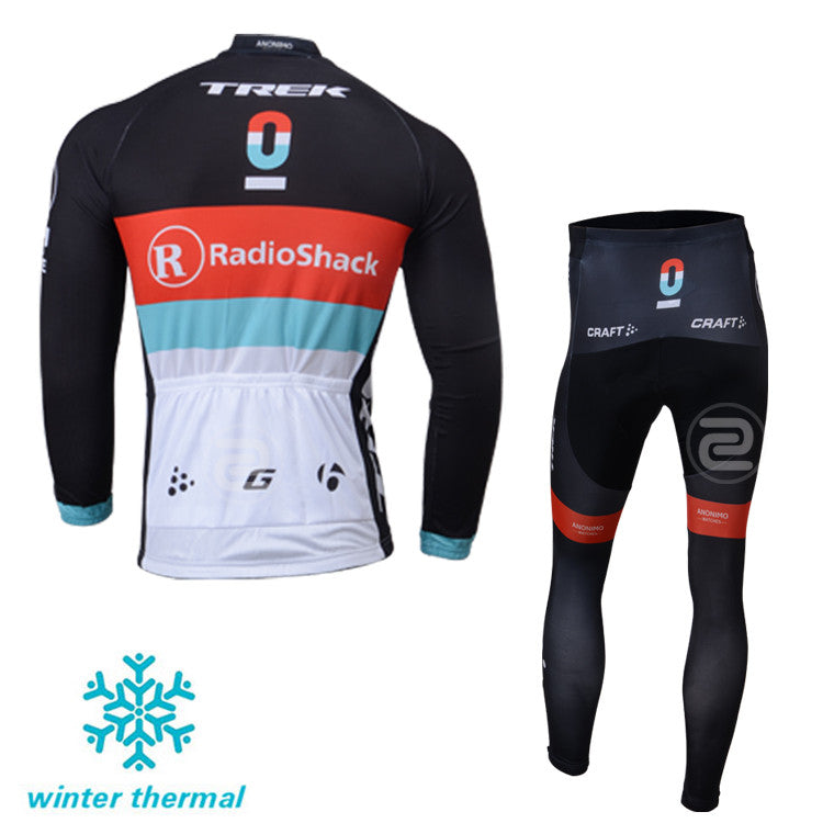Winter Fleece Long Sleeve Cycling Jersey (Bib) Pants 027