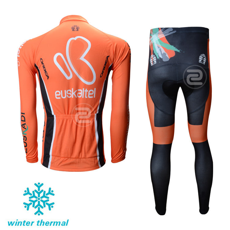 Winter Fleece Long Sleeve Cycling Jersey (Bib) Pants 031