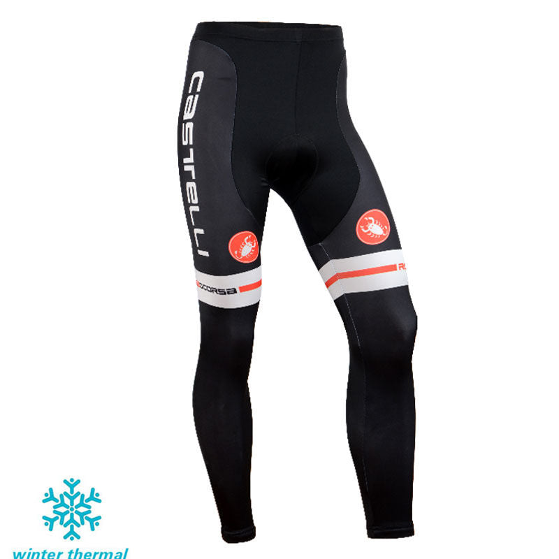 Winter Fleece Long Sleeve Cycling Jersey (Bib) Pants 098