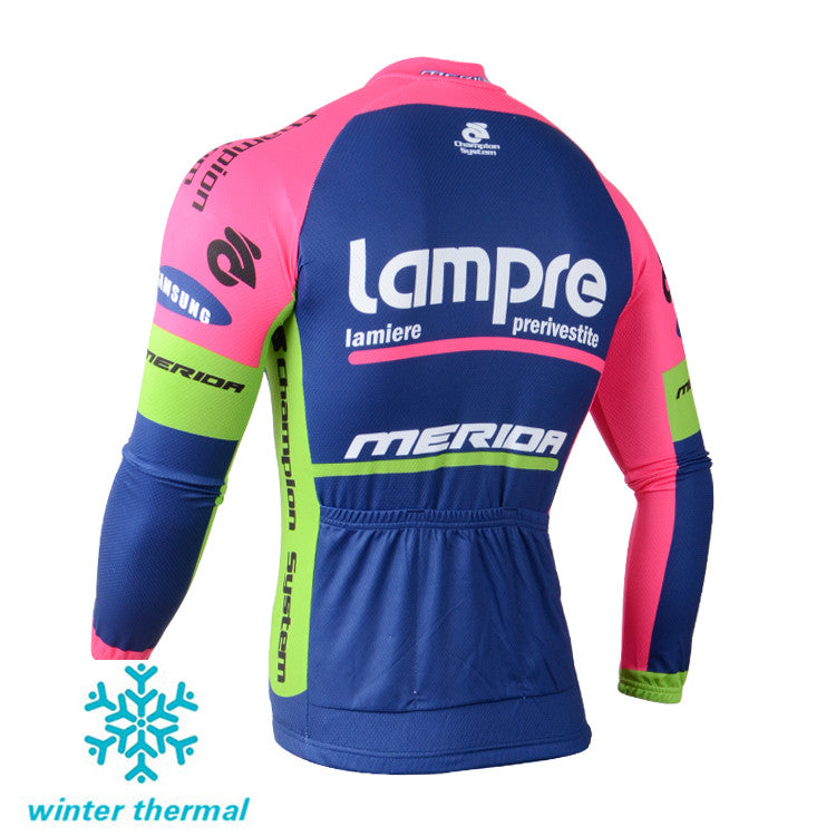 Winter Fleece Long Sleeve Cycling Jersey (Bib) Pants 080