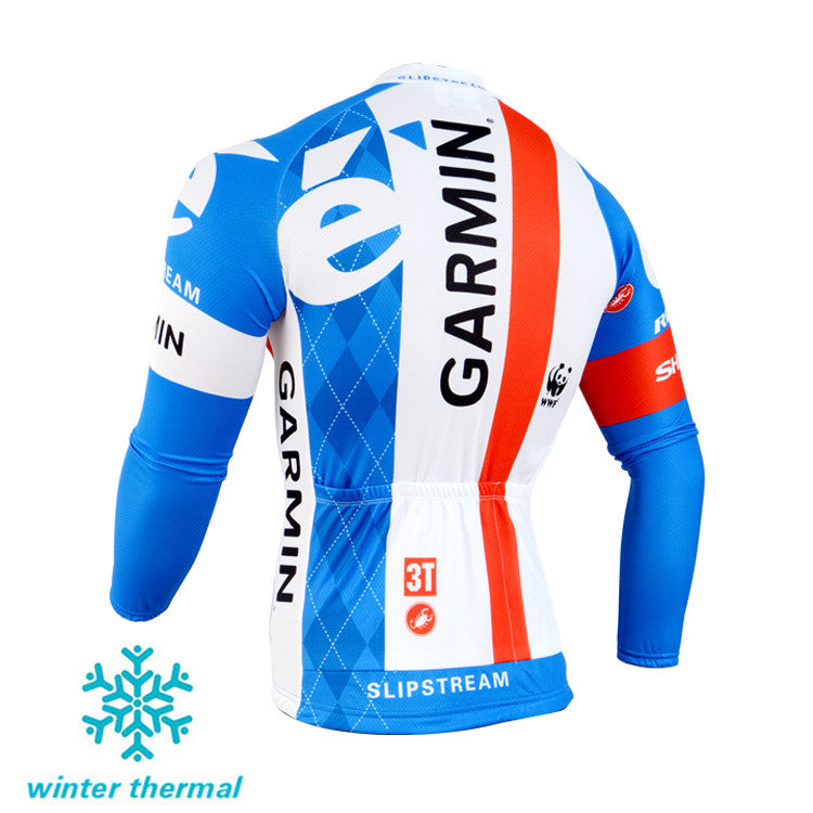 Winter Fleece Long Sleeve Cycling Jersey (Bib) Pants 082