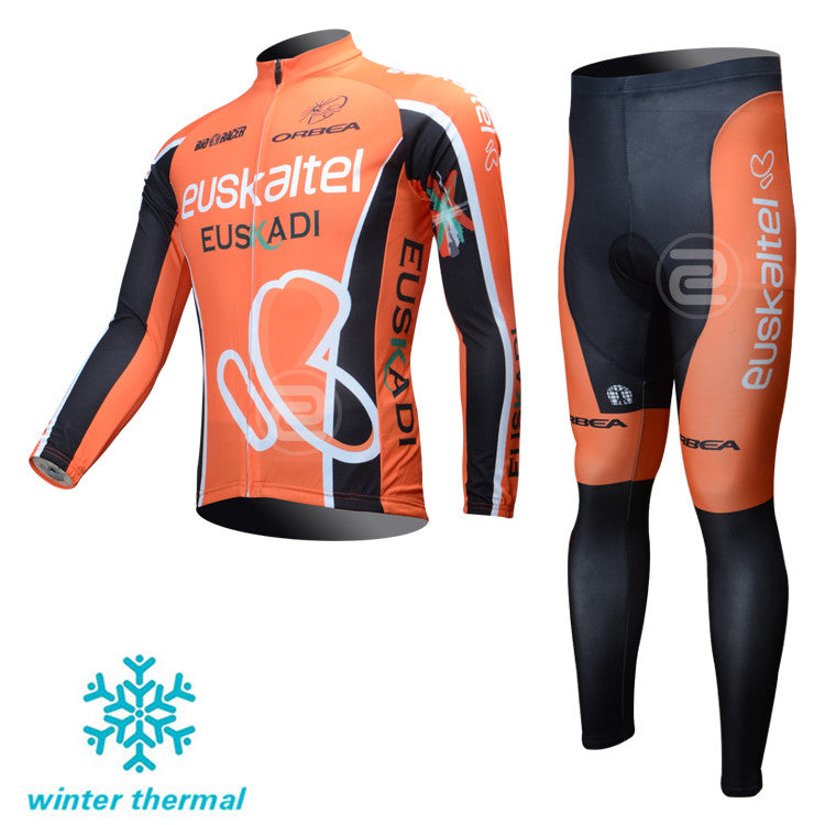 Winter Fleece Long Sleeve Cycling Jersey (Bib) Pants 031
